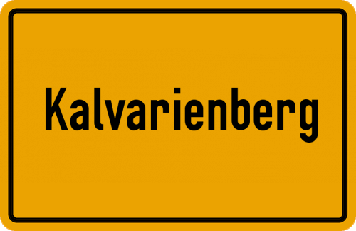 Ortsschild Kalvarienberg