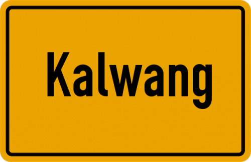 Ortsschild Kalwang