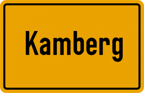 Ortsschild Kamberg