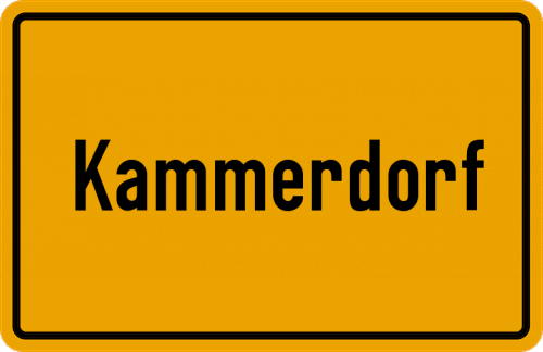Ortsschild Kammerdorf