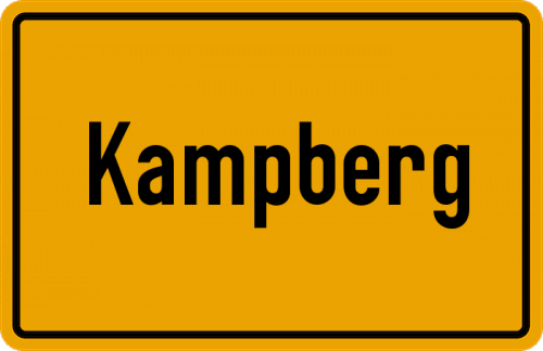Ortsschild Kampberg