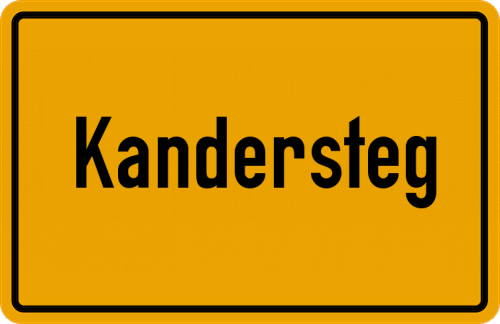 Ortsschild Kandersteg