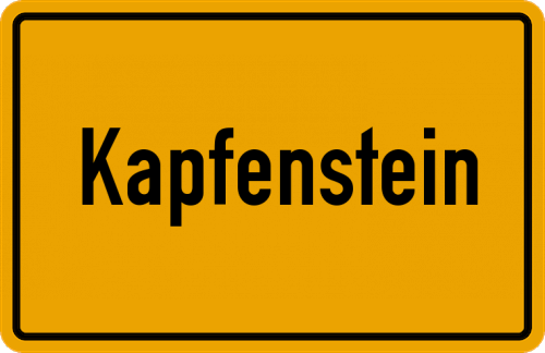 Ortsschild Kapfenstein