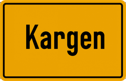 Ortsschild Kargen, Allgäu