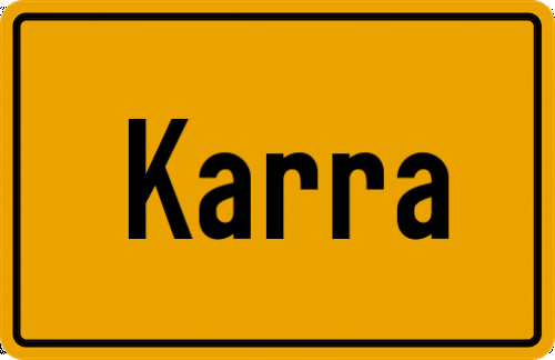 Ortsschild Karra, Starnberger See