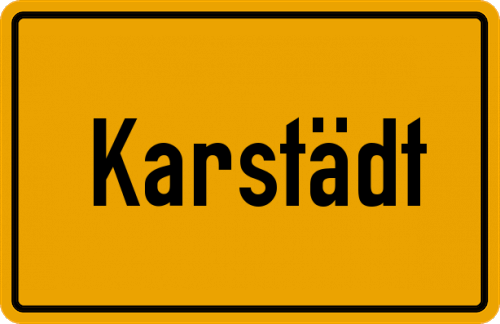 Ortsschild Karstädt, Prignitz