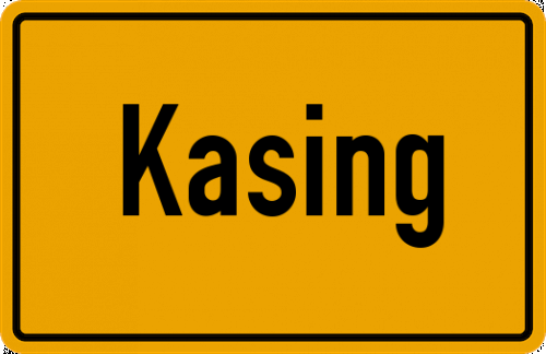 Ortsschild Kasing