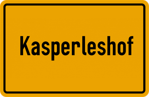Ortsschild Kasperleshof