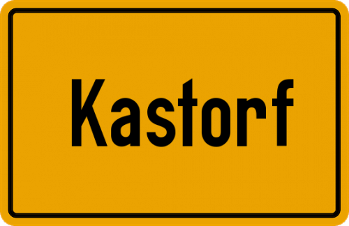 Ortsschild Kastorf, Holstein