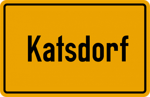 Ortsschild Katsdorf