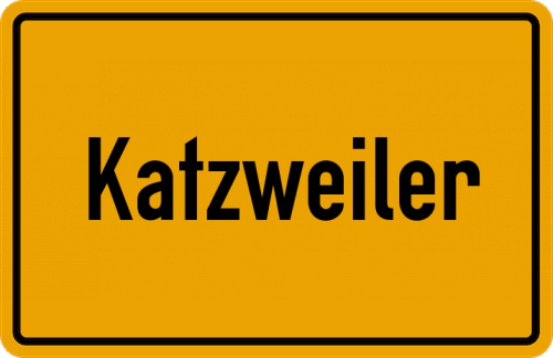 Ortsschild Katzweiler