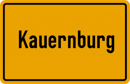 Ortsschild Kauernburg