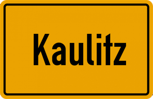 Ortsschild Kaulitz