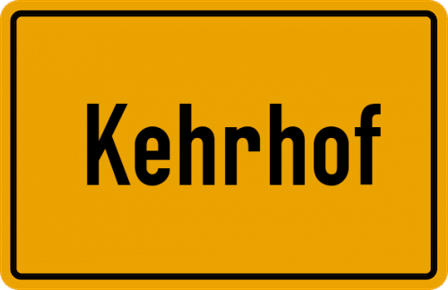 Ortsschild Kehrhof
