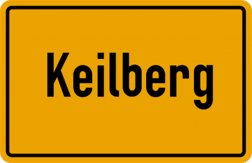Ortsschild Keilberg, Kreis Aschaffenburg