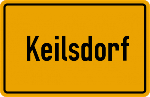 Ortsschild Keilsdorf, Oberpfalz