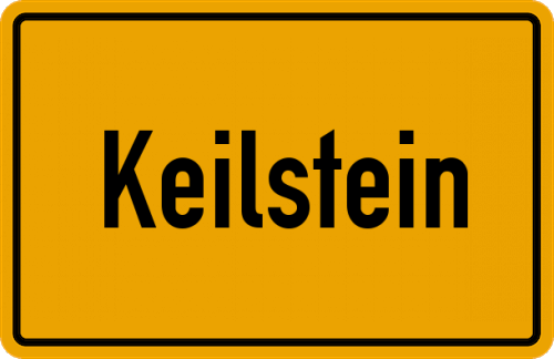 Ortsschild Keilstein, Oberfranken