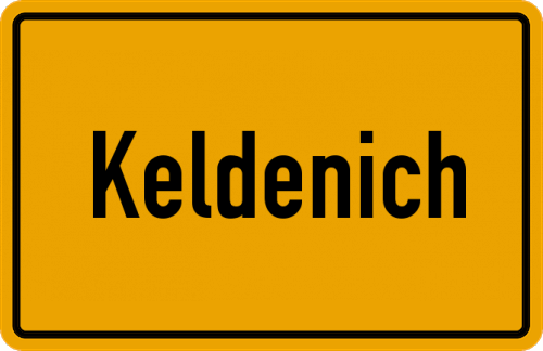 Ortsschild Keldenich