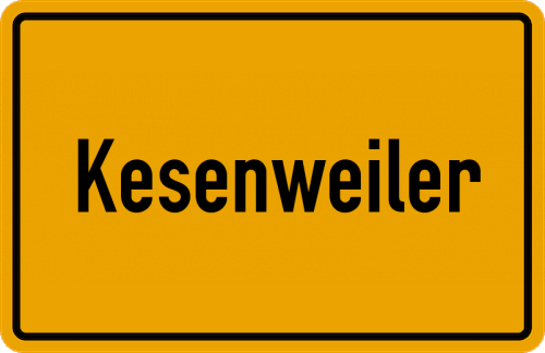 Ortsschild Kesenweiler