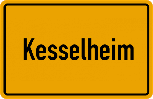 Ortsschild Kesselheim