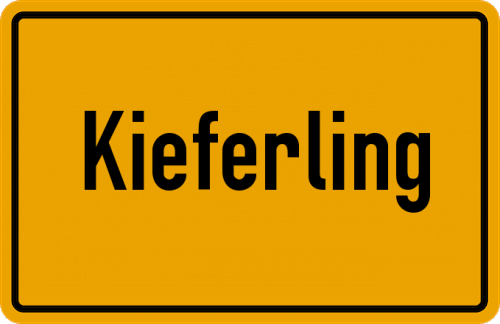 Ortsschild Kieferling