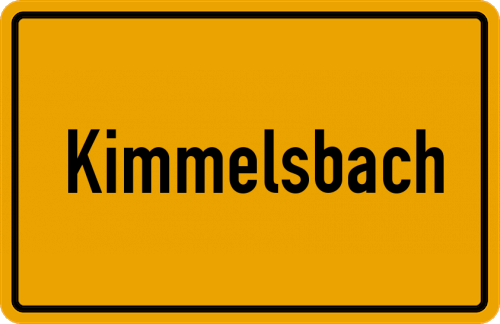 Ortsschild Kimmelsbach