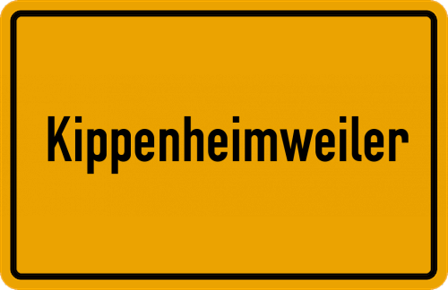 Ortsschild Kippenheimweiler