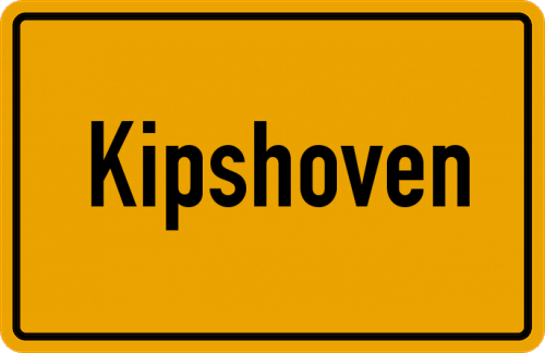 Ortsschild Kipshoven