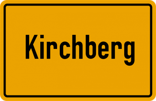 Ortsschild Kirchberg, Harz