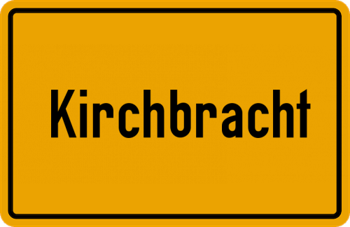 Ortsschild Kirchbracht