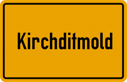 Ortsschild Kirchditmold