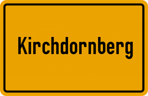 Ortsschild Kirchdornberg