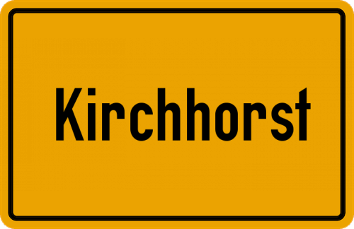 Ortsschild Kirchhorst