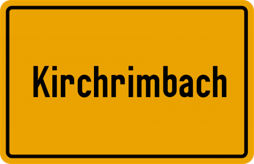 Ortsschild Kirchrimbach