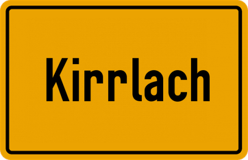 Ortsschild Kirrlach