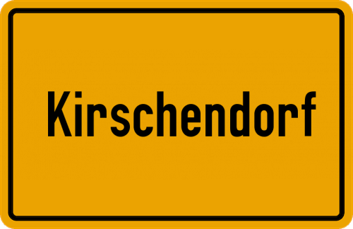 Ortsschild Kirschendorf