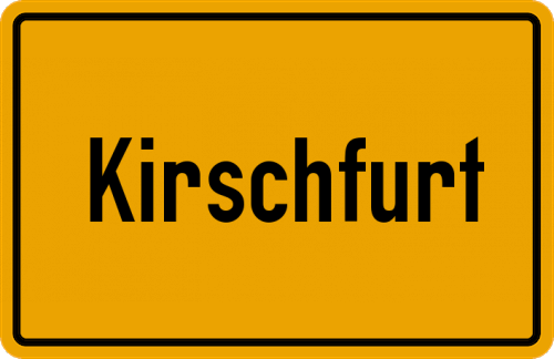 Ortsschild Kirschfurt