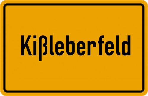 Ortsschild Kißleberfeld