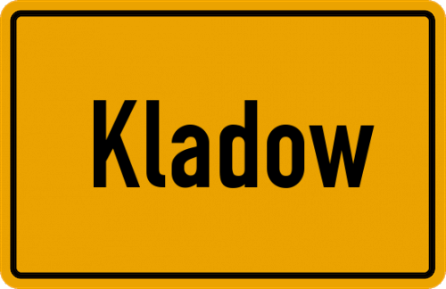 Ortsschild Kladow