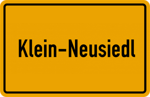 Ortsschild Klein-Neusiedl