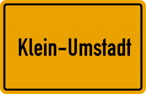 Ortsschild Klein-Umstadt