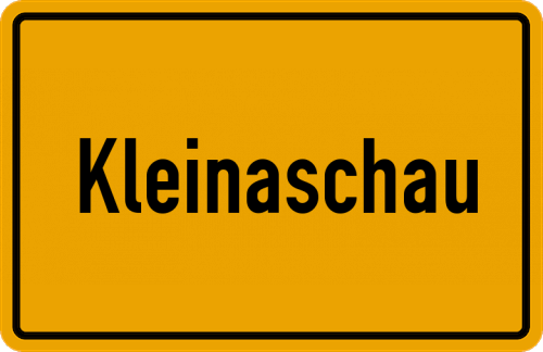 Ortsschild Kleinaschau