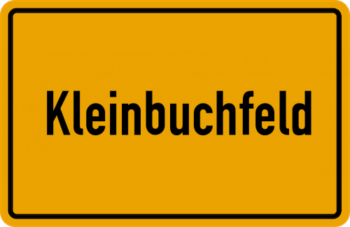 Ortsschild Kleinbuchfeld