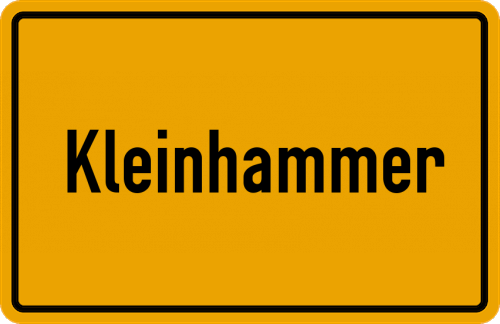 Ortsschild Kleinhammer