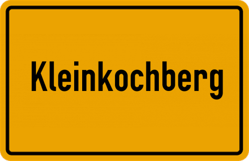 Ortsschild Kleinkochberg