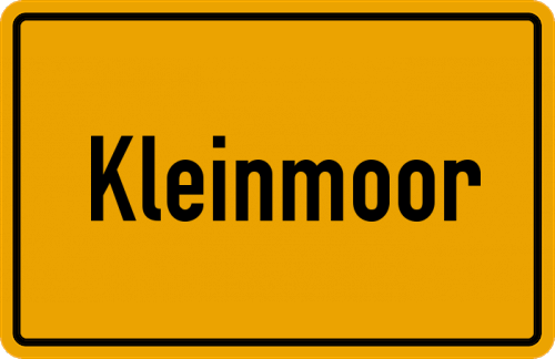 Ortsschild Kleinmoor