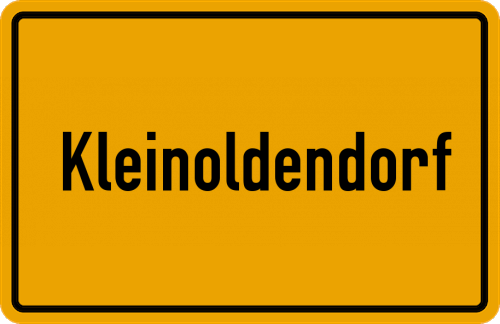 Ortsschild Kleinoldendorf