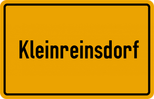 Ortsschild Kleinreinsdorf
