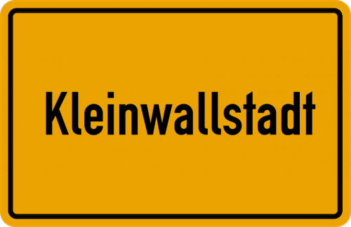 Ortsschild Kleinwallstadt