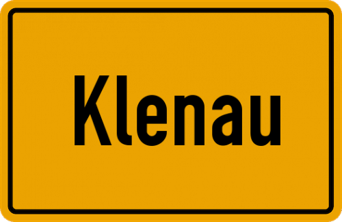 Ortsschild Klenau
